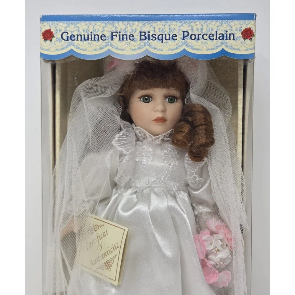Collector's Choice Bisque Porcelain Bride Doll NIB COA Limited‎ Edition 1990s